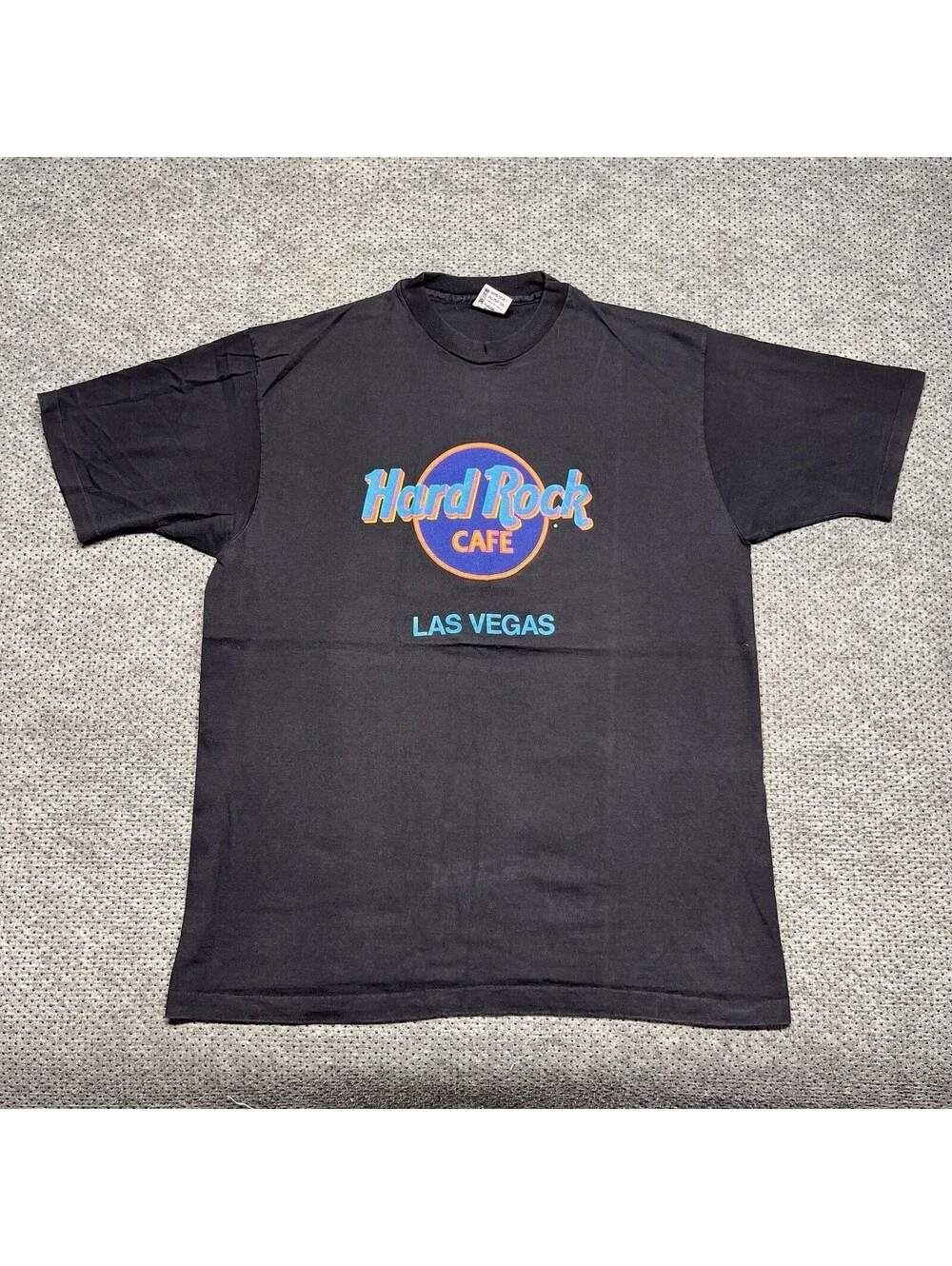 Vintage 1990S Hard Rock Café Las Vegas T-Shirt XL Rare Men’s Black Promo USA